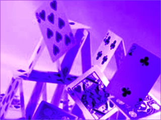 Cards falling down
