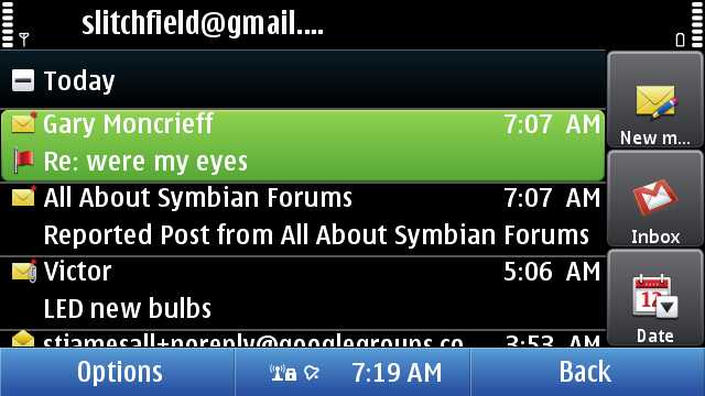 Email flags and status