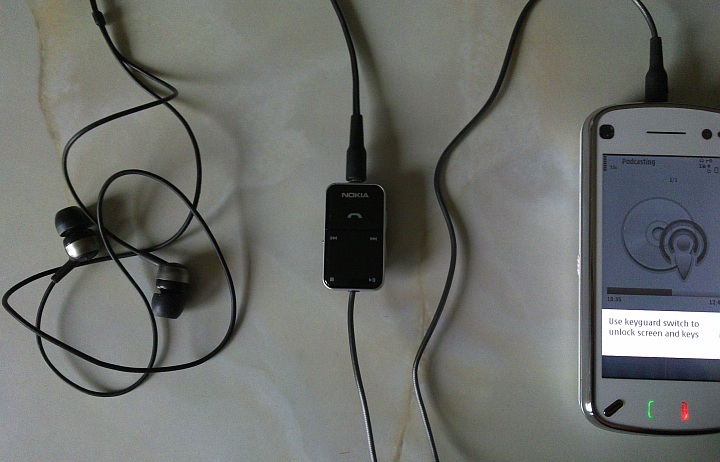 Headset media control