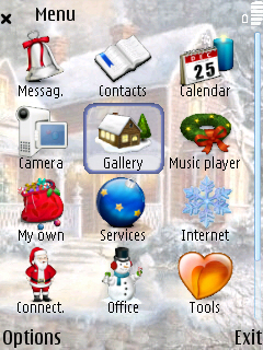 Waiting For Christmas menu screen