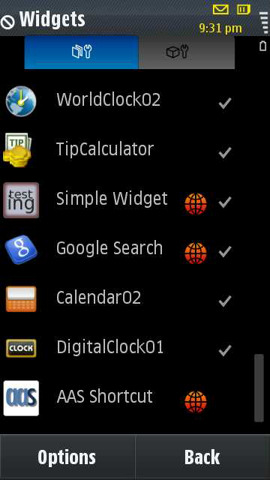 i8910 widgets
