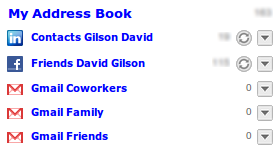 Specialised contact groups for social networks in Memotoo