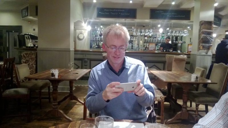 Steve with the HTC One