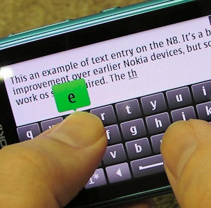 Typing on the N8