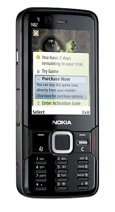 Nokia N82 running Ngage application