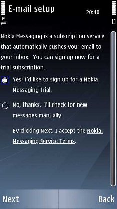 Nokia Messaging Setup 10