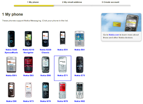Select phone model