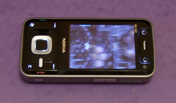 Nokia N81 running Space Impact demo in horizontal mode