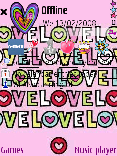 Pink Luv standby screen