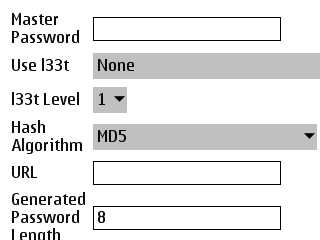 Password Maker mobile site