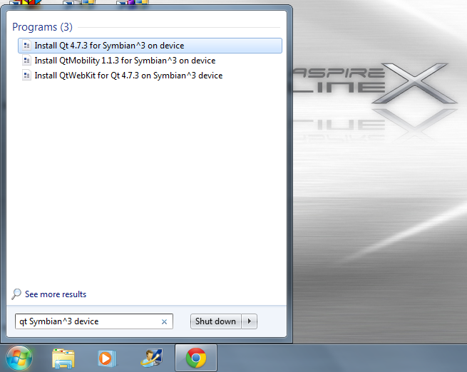 Locating the Qt library installation options from the SDK