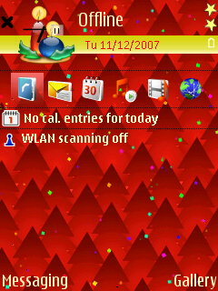 Red Xmas Trees standby screen