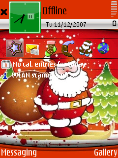 Santa Clause standby screen