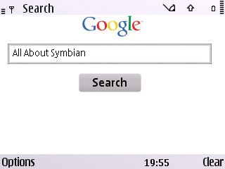 S60 Search accessing Google