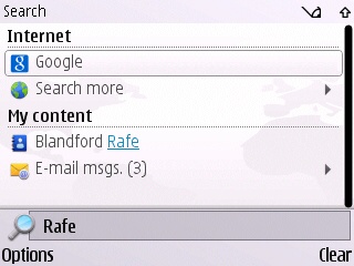 S60 Search accessing contacts