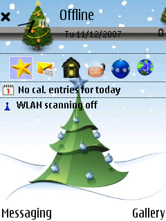Xmas Tree standby screen
