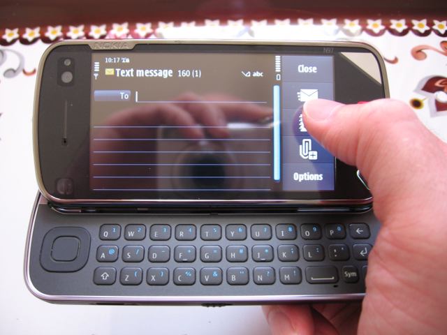 A sensible touch interface with buttons that are large enough and out of the way