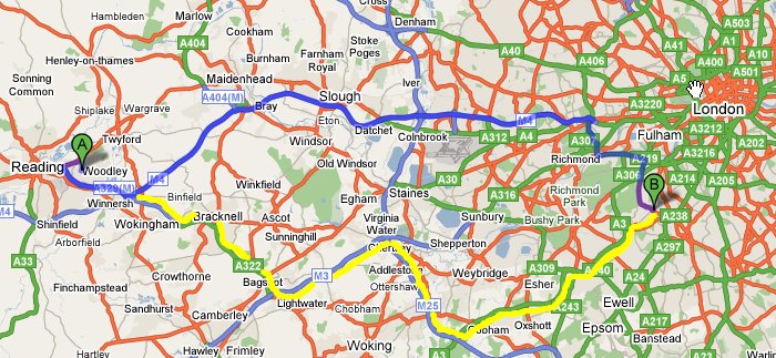 Reading to Wimbledon