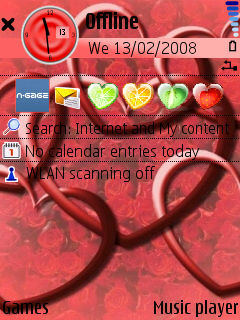 Valentine standby screen