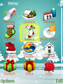 Xmastree menu screen