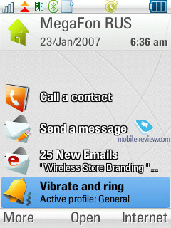 MotorolaZ8 Home Screen