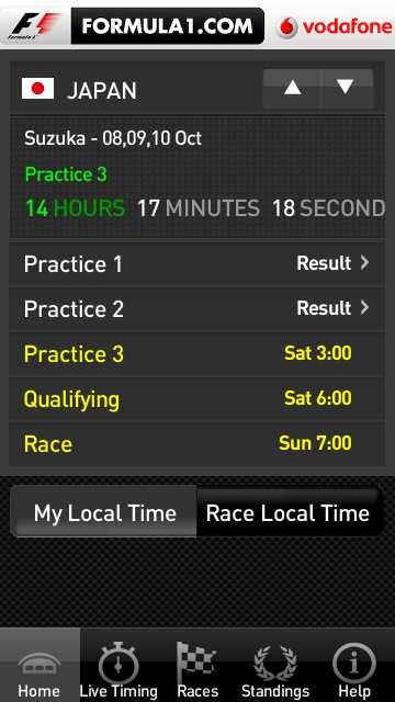 F1 2010 Timing App