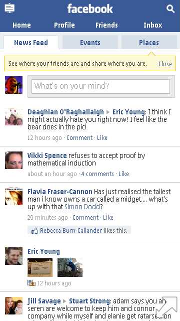 Facebook (Touch) and Places