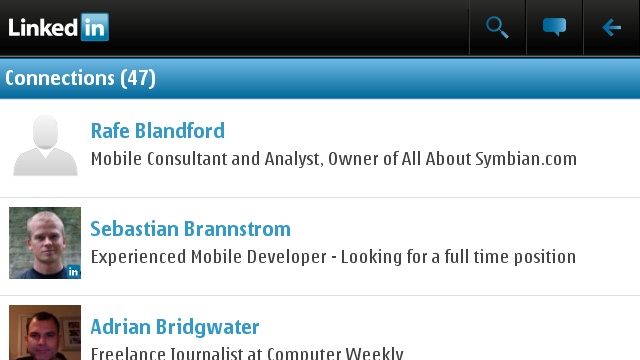 Reviewing the list of people you're connected with on LinkedIn