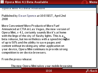 Opera Mini 4.1