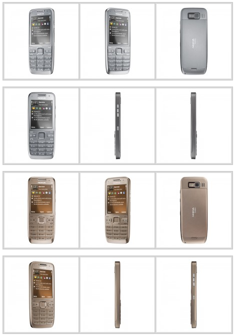Photos of the Nokia E52