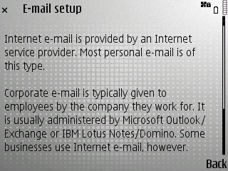 E71 email wizard