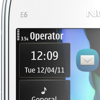 Nokia E6 detail
