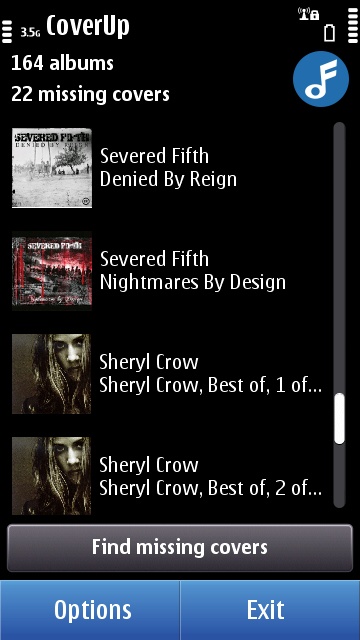 The new unified list in CoverUp