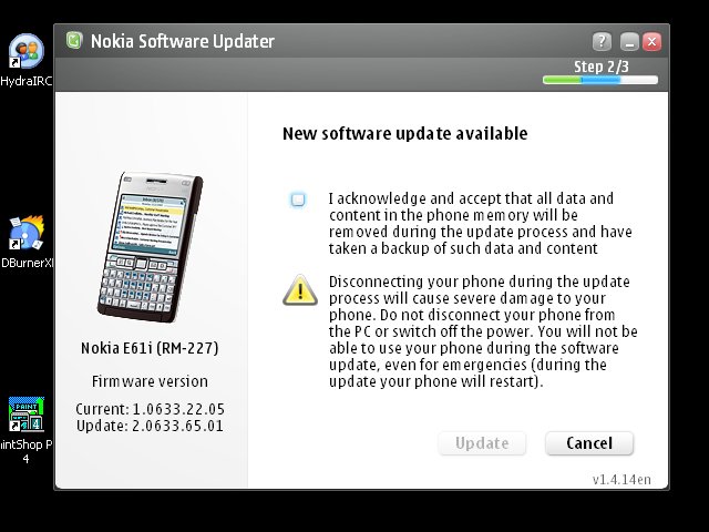 E61 Firmware Update