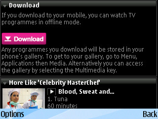 BBC iPlayer on E71