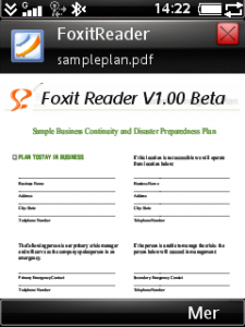 Foxit pdf reader uiq 3