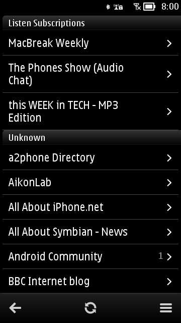 Screenshot, gNewsReader