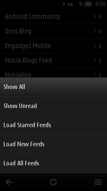 Screenshot, gNewsReader