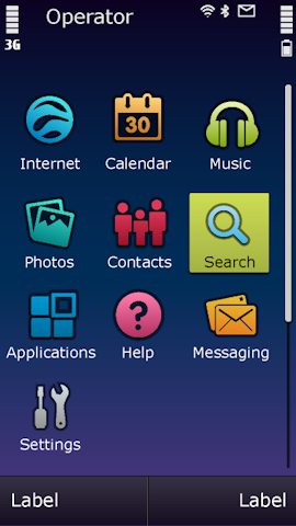 Symbian 3 theme