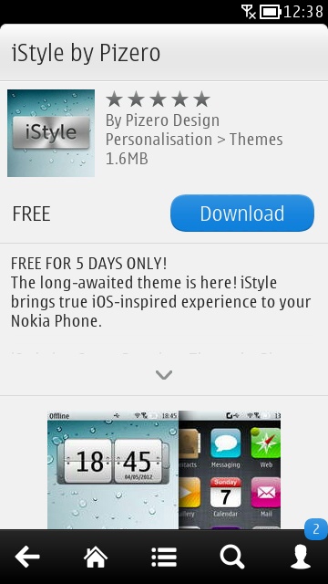 Screenshot, iStyle