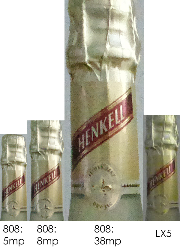 Crops of low light shot