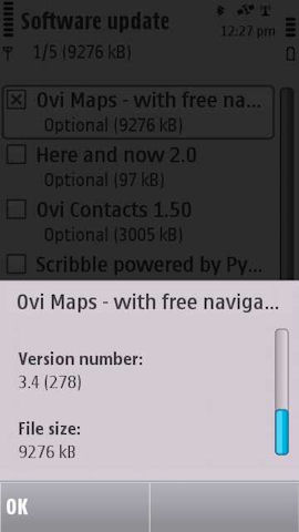 Ovi Maps Update