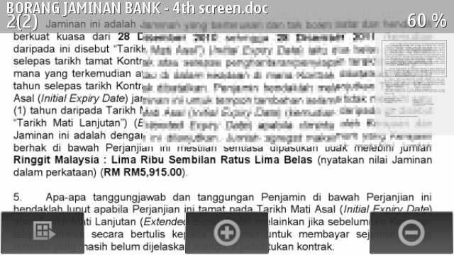Mobile Documents Fullpage View with rendering