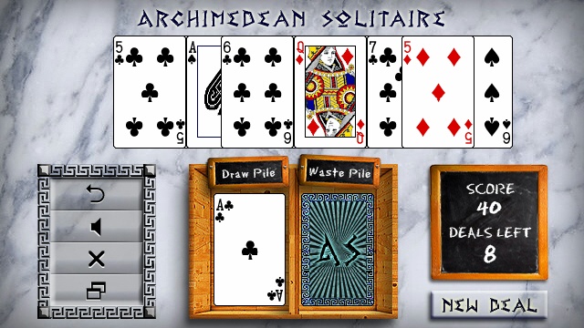 Screenshot, Archimedean Solitaire