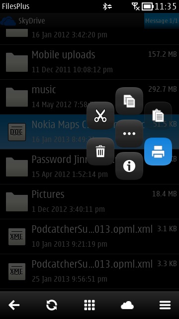 Screenshot, FilesPlus