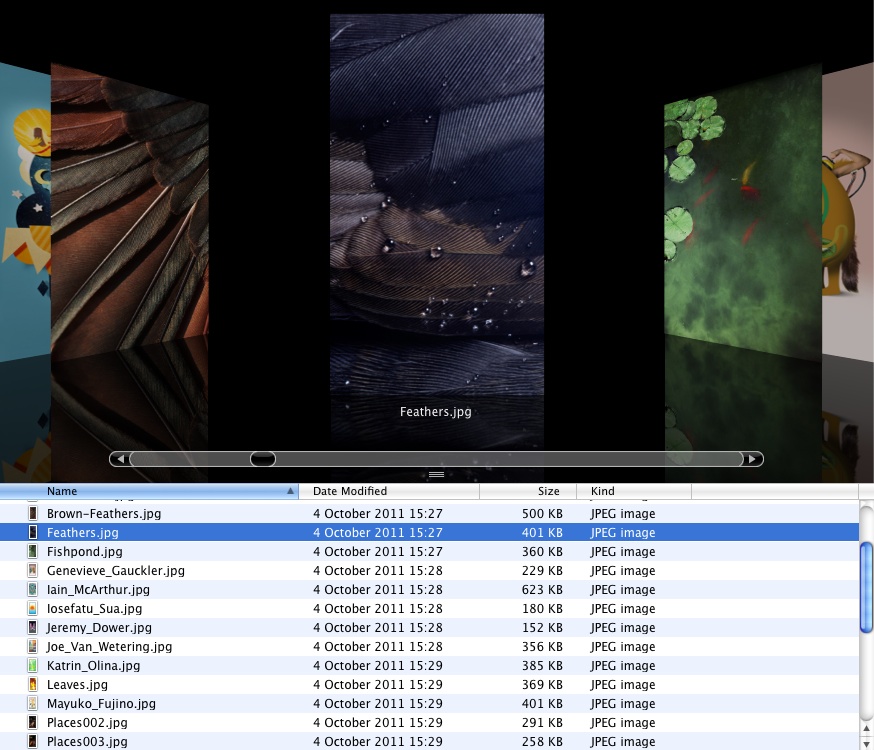 Browsing through the N9 wallpapers on my Mac
