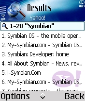 Mobile search local functionality