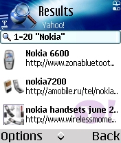 Mobile search local functionality