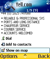 Mobile search local functionality