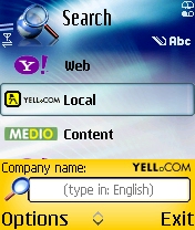 Mobile search local functionality